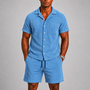mens-short-sleeve-ribbed-shirt-shorts-co-ord-set-serifos