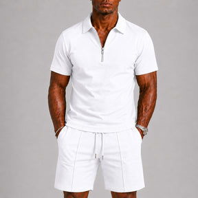 mens-short-sleeve-zip-polo-shirt-shorts-coord-set-formentera
