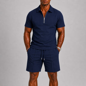 mens-short-sleeve-zip-polo-shirt-shorts-coord-set-formentera
