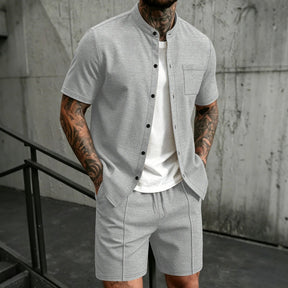 mens-waffle-knit-polyester-shirt-and-shorts-co-ord-set-the-sifnos