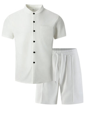 mens-waffle-knit-polyester-shirt-and-shorts-co-ord-set-the-sifnos