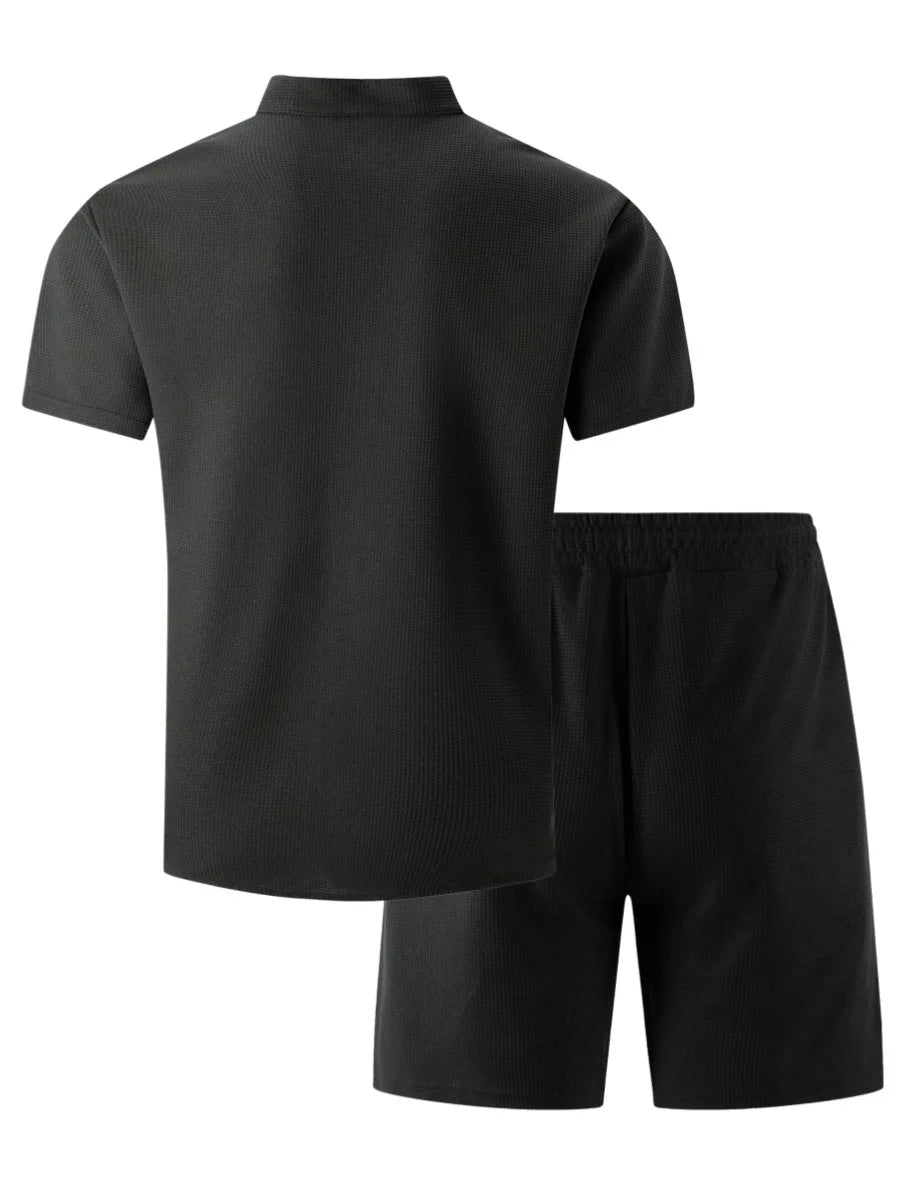 mens-waffle-knit-polyester-shirt-and-shorts-co-ord-set-the-sifnos