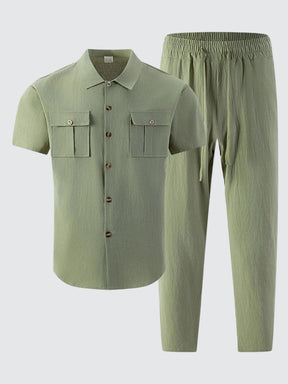 mens-textured-linen-mix-short-sleeve-shirt-trousers-set-the-salcombe