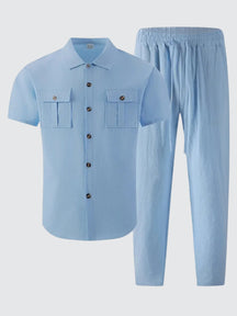 mens-textured-linen-mix-short-sleeve-shirt-trousers-set-the-salcombe