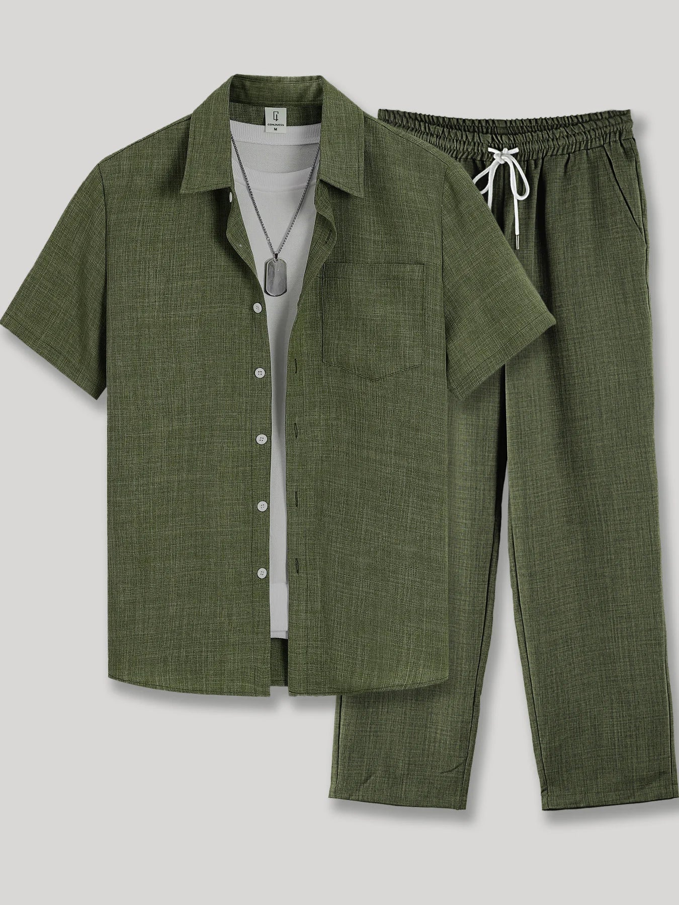 mens-textured-weave-short-sleeve-shirt-trouser-set-the-dartmouth