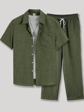 mens-textured-weave-short-sleeve-shirt-trouser-set-the-dartmouth