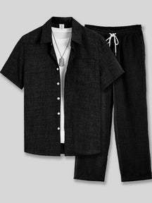 mens-textured-weave-short-sleeve-shirt-trouser-set-the-dartmouth