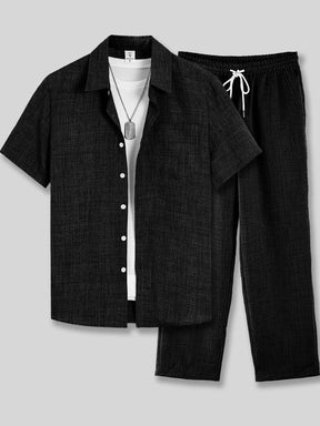 mens-textured-weave-short-sleeve-shirt-trouser-set-the-dartmouth