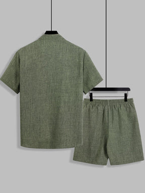 mens-textured-woven-shirt-shorts-set-the-beaulieu