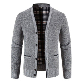 mens-v-neck-cable-knit-cardigan-the-ludgate