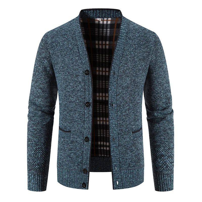 mens-v-neck-cable-knit-cardigan-the-ludgate