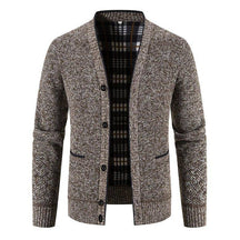 mens-v-neck-cable-knit-cardigan-the-ludgate
