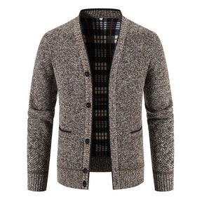 mens-v-neck-cable-knit-cardigan-the-ludgate