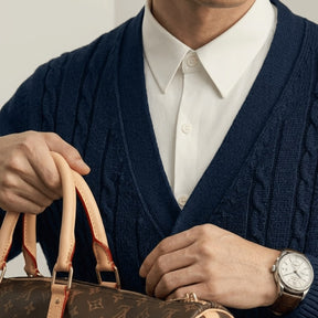 mens-v-neck-cable-knit-cardigan