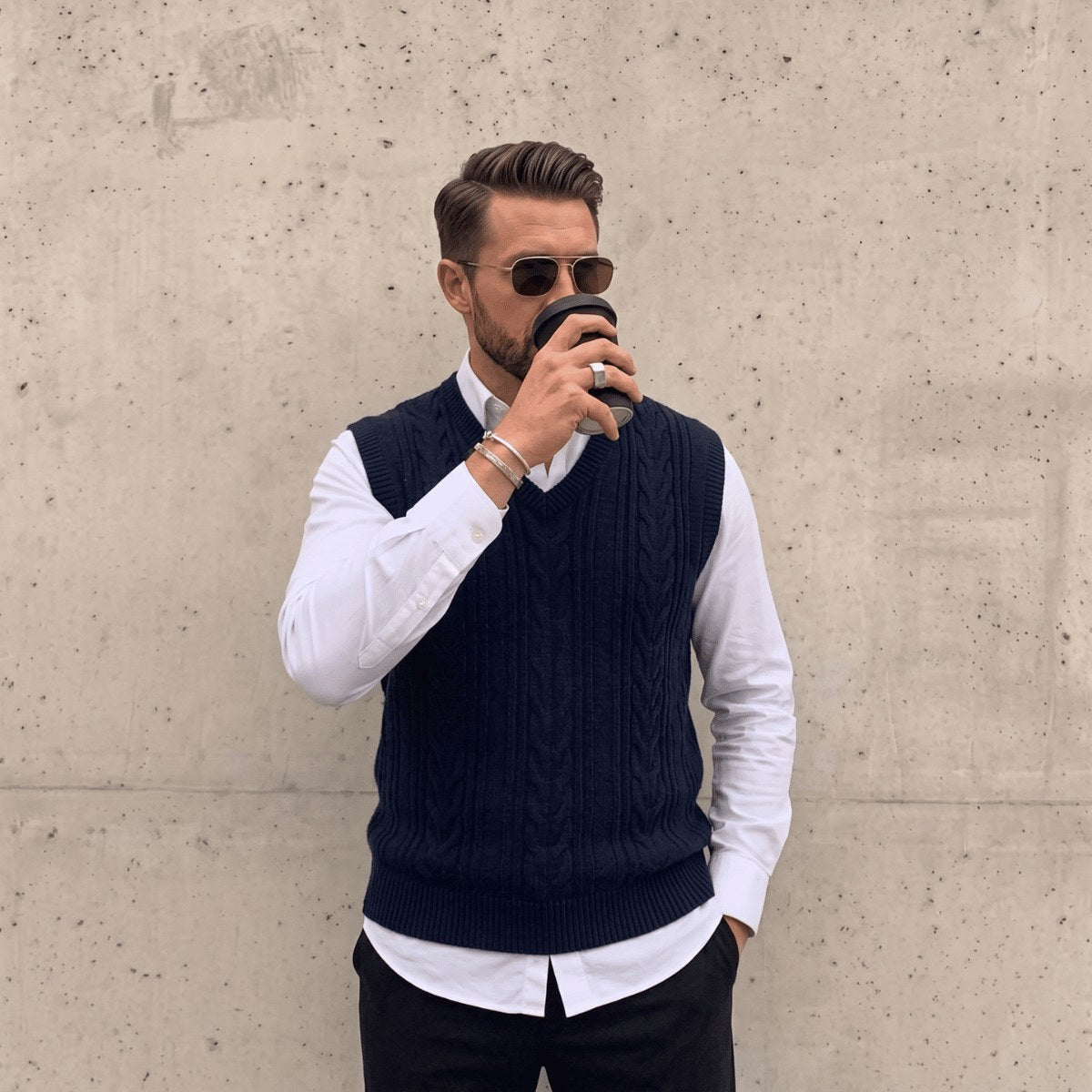 mens-v-neck-cable-knit-jumper-crummock