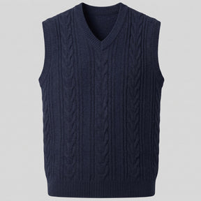 mens-v-neck-wool-sleeveless-jumper
