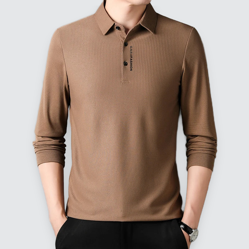 mens-waffle-knit-long-sleeve-polo-shirt-the-holborn