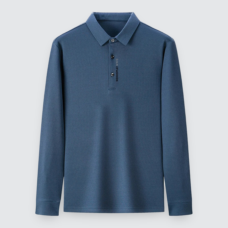 mens-waffle-knit-long-sleeve-polo-shirt-the-holborn