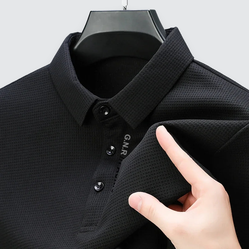 mens-waffle-knit-long-sleeve-polo-shirt-the-holborn