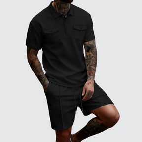 mens-waffle-knit-polo-and-shorts-set-the-haggerston