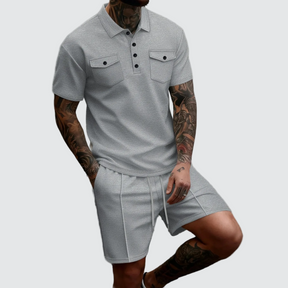 mens-waffle-knit-polo-and-shorts-set-the-haggerston