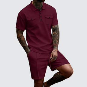 mens-waffle-knit-polo-and-shorts-set-the-haggerston