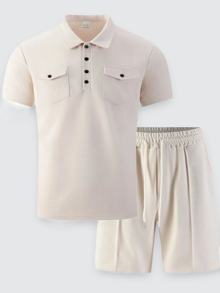 mens-waffle-knit-polo-and-shorts-set-the-haggerston