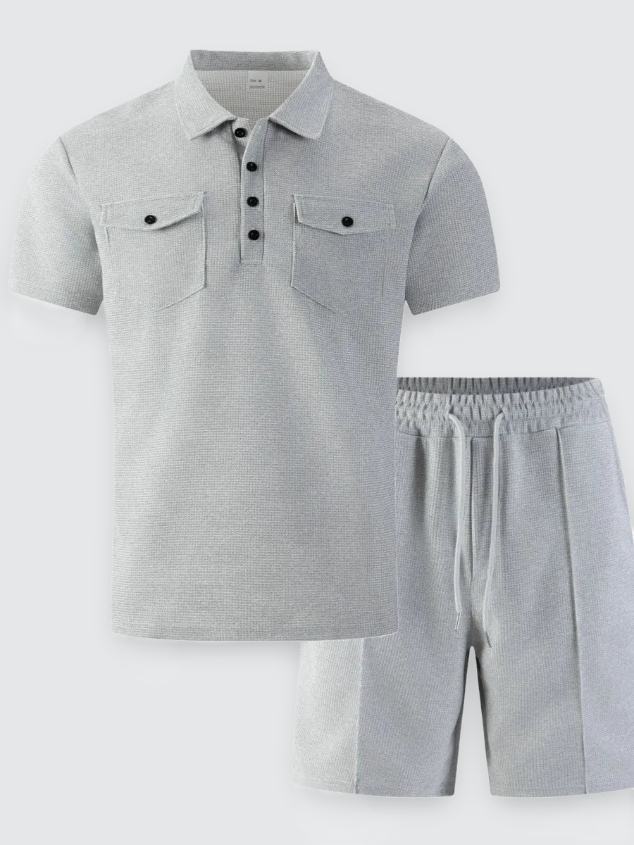 mens-waffle-knit-polo-and-shorts-set-the-haggerston