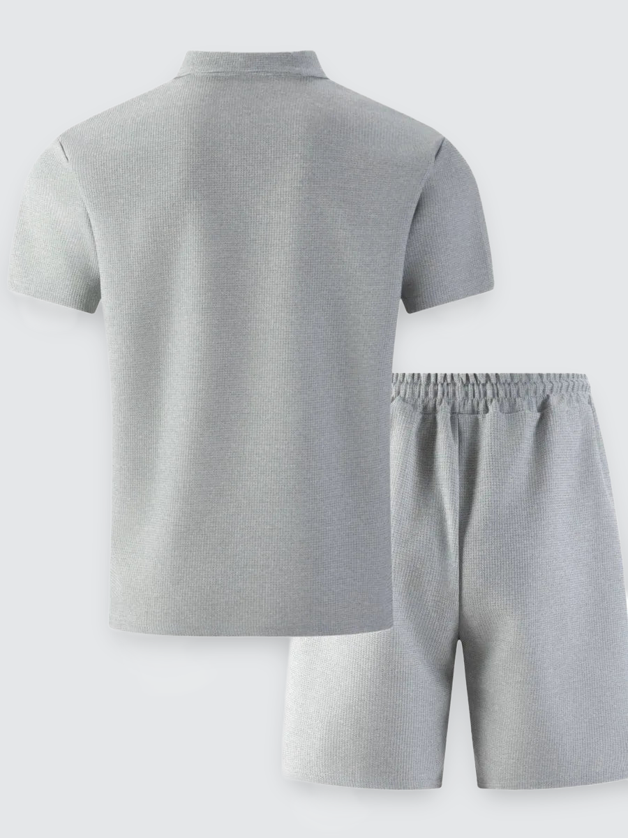 mens-waffle-knit-polo-and-shorts-set-the-haggerston