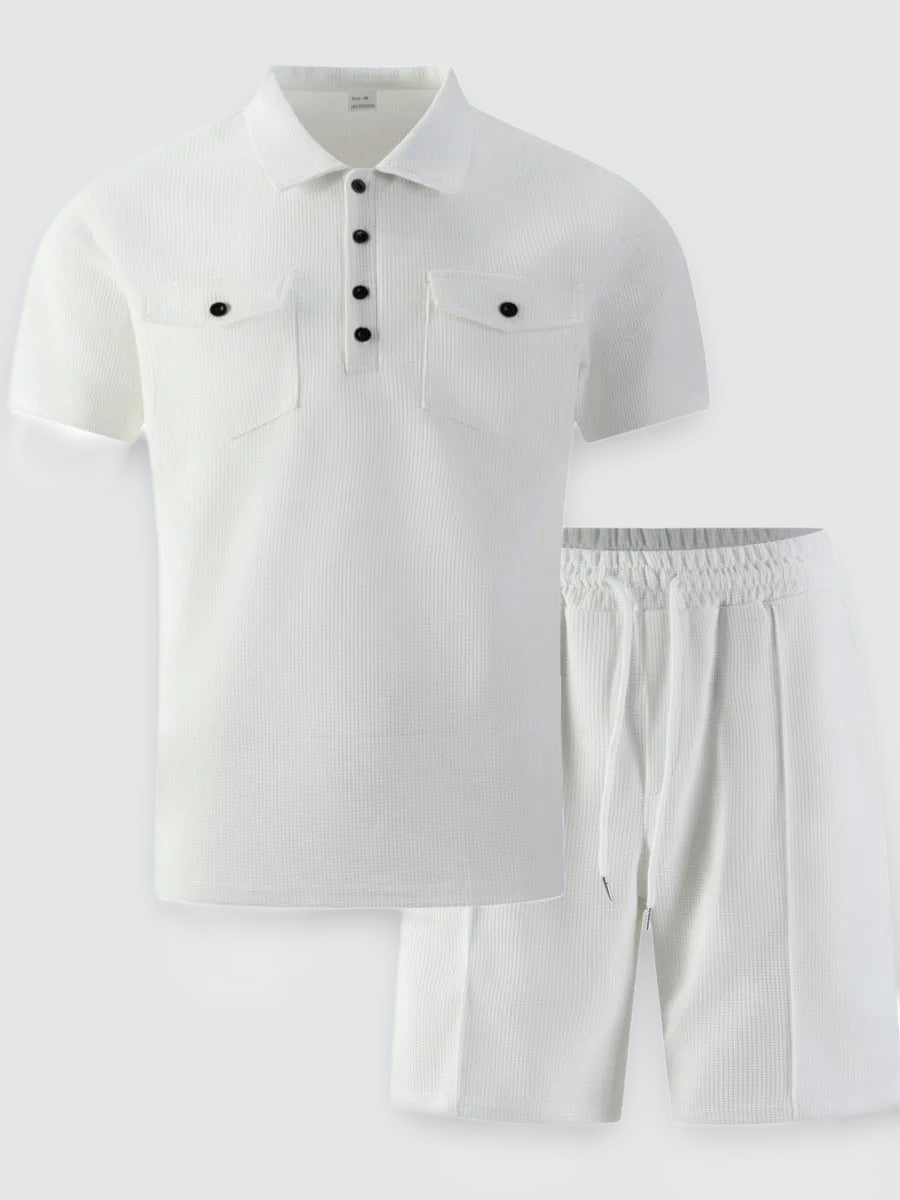 mens-waffle-knit-polo-and-shorts-set-the-haggerston