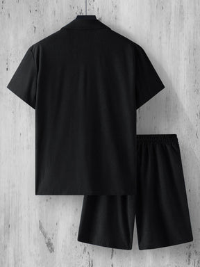 mens-waffle-knit-short-sleeve-shirt-shorts-set-blackheath