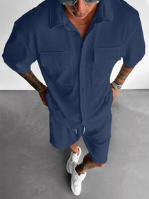 mens-waffle-knit-short-sleeve-shirt-shorts-set-blackheath
