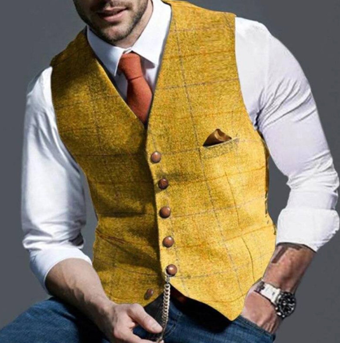 mens-windowpane-check-waistcoat-fenwick