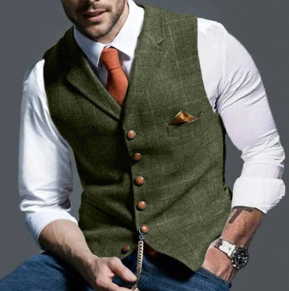mens-windowpane-check-waistcoat-fenwick