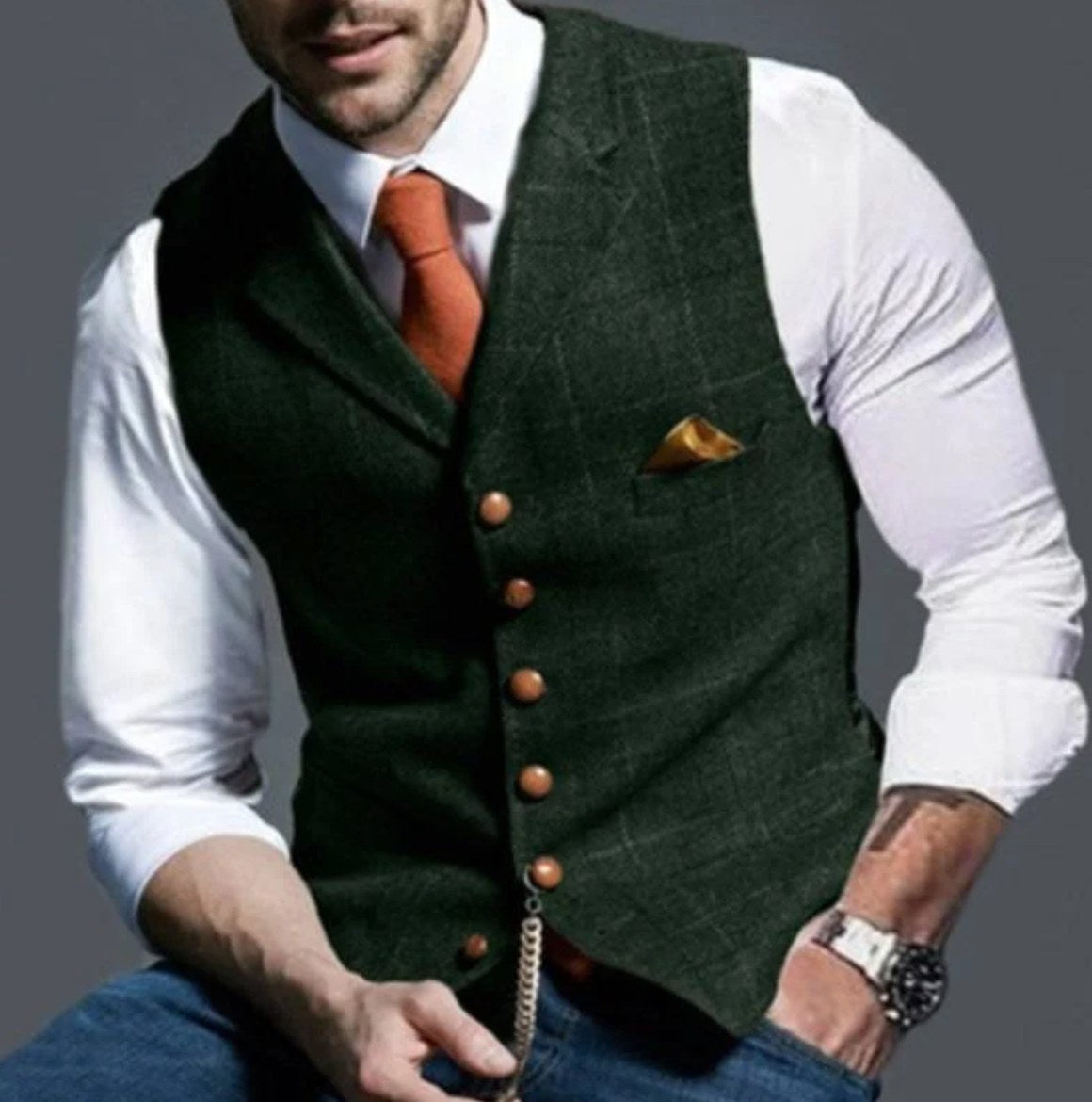 mens-windowpane-check-waistcoat-fenwick