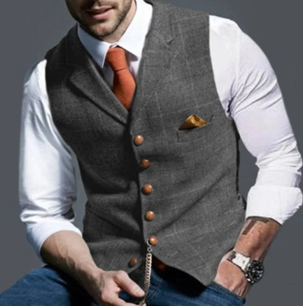 mens-windowpane-check-waistcoat-fenwick