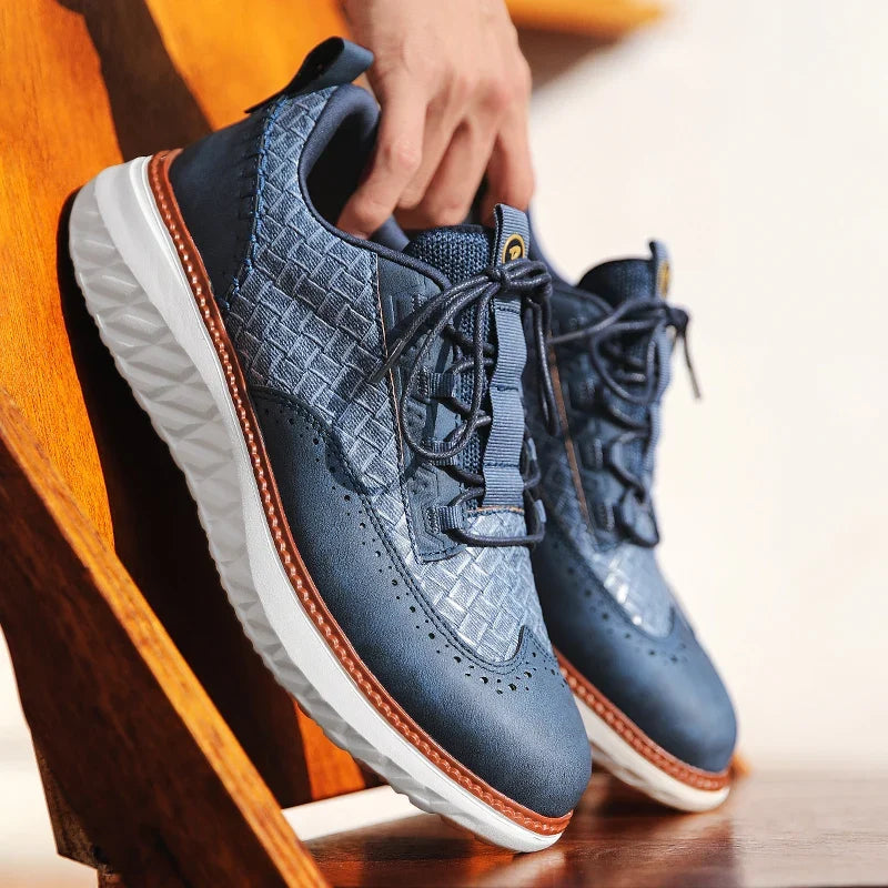 mens-woven-leather-trainers-rotherhithe